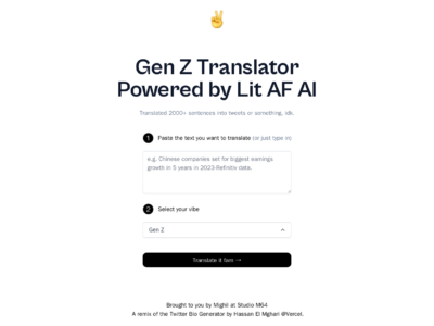 Gen Z Translator