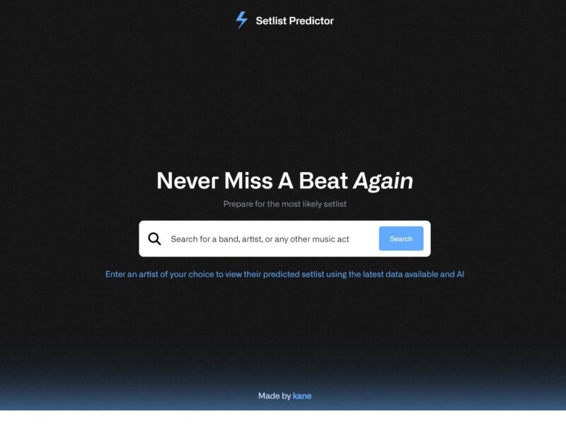 Setlist Predictor