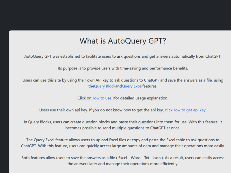 AutoQuery GPT