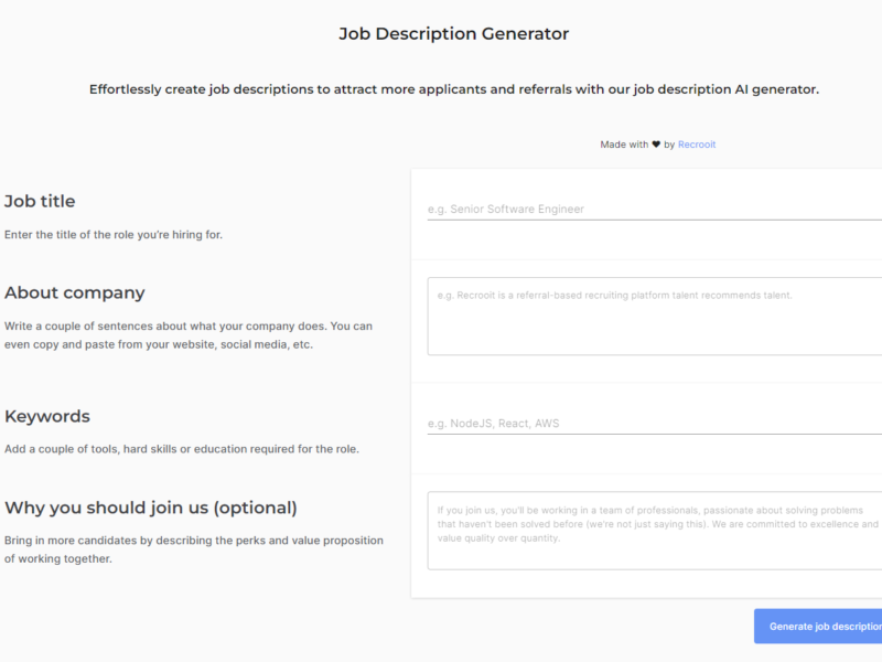 Job Description Generator