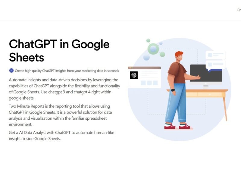 ChatGPT in Google Sheets