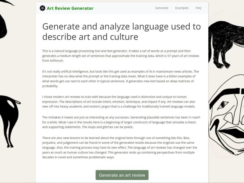 Art Review Generator