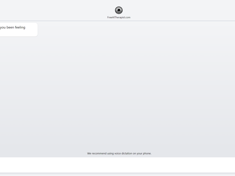 Free AI Therapist