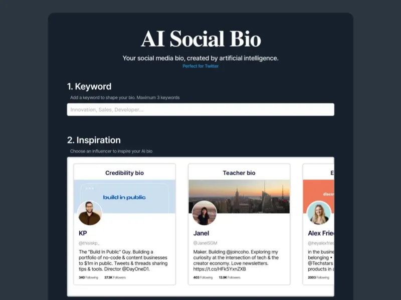 AI Social Bio