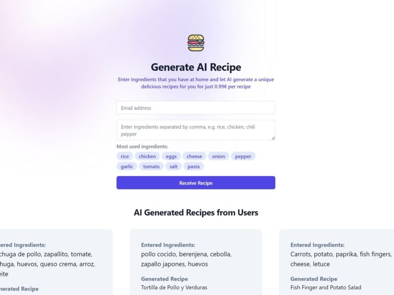 AI Recipe Generator