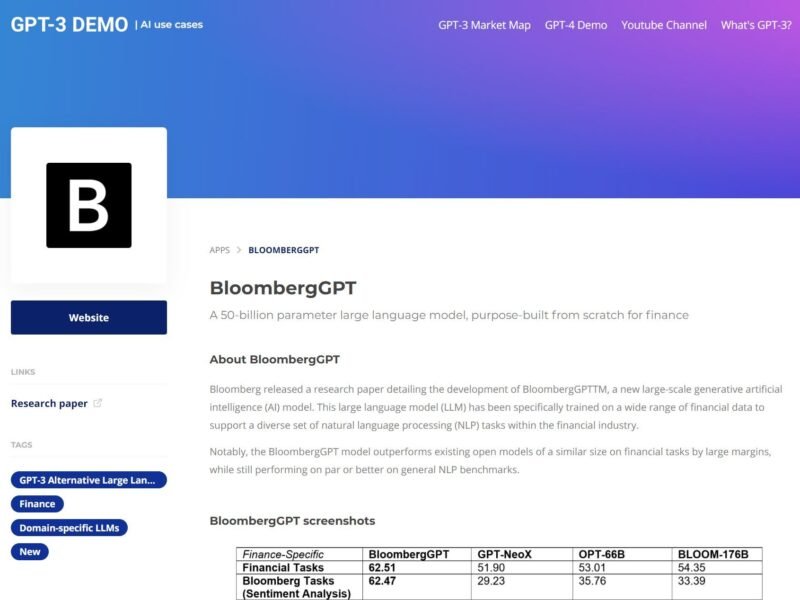 BloombergGPT